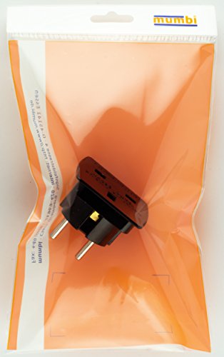mumbi Reisestecker Adapter – STECKDOSENADAPTER von UK ENGLAND auf deutsche Steckdose 220V - 4