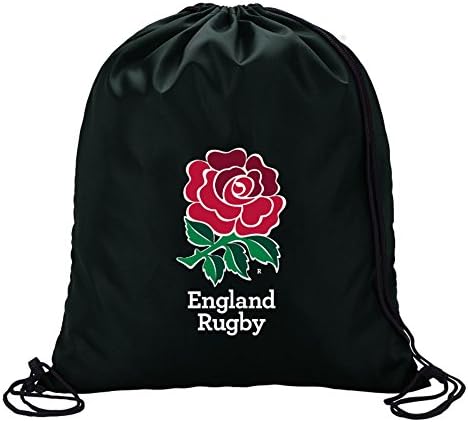 England Rugby Six 6 Nations Black drawstring school/PE/Gym/Kit bag