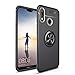 Produktbild Huawei P20 Lite Hülle [Ring Ständer] Etui für Magnetische KFZ-Halterung mit 360 Grad Finger Halter, Coollee Handyhülle Silikon Dünnes Weich TPU Schutz-Cover mit Kickstand Case Bumper für Huawei P20 Lite, Ring Schwarz