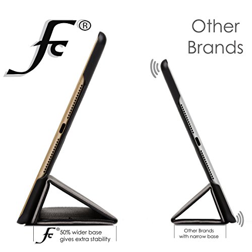 Forefront Cases® Neue Leder Hülle / Tasche / Case / Cover für Apple iPad Air 2 / 2nd Generation A1566 (Oktober 2014) – Ultra Slim Lightweight mit vollem Geräteschutz – inkl. Eingabestift und Displayschutz - 3