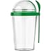 Produktbild R+M Style Müslibecher to go 450ml Müsli to go Becher Deckel 150ml Joghurtbecher Farbe Grün