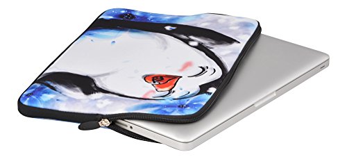 MySleeveDesign Laptoptasche Notebooktasche Sleeve für 10,2 Zoll / 11,6 – 12,1 Zoll / 13,3 Zoll / 14 Zoll / 15,6 Zoll / 17,3 Zoll – Neopren Schutzhülle mit VERSCH. DESIGNS – Pinguin [10] - 3