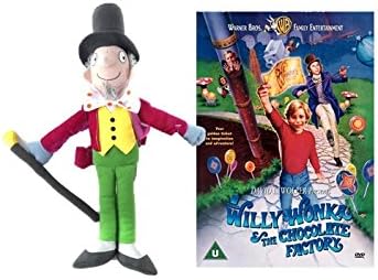 Roald Dahl Willy Wonka Soft Toy with DVD Set
