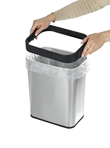 Wenko 22154100 Universal-Abfalleimer eckig, Fassungsvermögen 12 L, Edelstahl, glänzend, 19 x 29,5 x 32 cm - 8