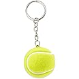 Guqqeuc Tennis Ball Keychain for Women Men Sports Keyring for Tennis Lovers Gifts for Boys Girls Charm Bag Decor for Birthday Christmas Gifts for Sport Loves