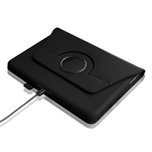 Fintie Samsung Galaxy Tab 4 10.1 Hülle – 360° Drehbarer Stand Smart Cover Case Schutzhülle Tasche Etui mit Ständerfunktion Auto Schlaf / Wach Funktion für Galaxy Tab 4 10.1 SM-T530 SM-T535 Tablet, Schwarz - 5