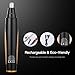 Nose Hair Trimmer, [Newest Version] 4 in 1 Rechargeable Nose Trimmer/Nose Ear Trimmer/Beard Trimmer/Sideburn Trimmer/Eyebrow Trimmer Stainless Steel&Water Resistant with Wet/Dry&Vacuum Cleaning System