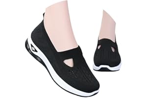 ZUOYUE Chaussure De Sport Femme Orthopédiques Mode Air Running Course Chaussures sans Lacet Ete Outdoor Casual Mesh Respirant Confort Legere Sneakers Chaussures De Marche AntidéRapantes à Coussin