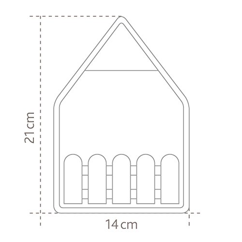 Emsa 514495 Vogel-Futterhaus und Bad, Für Kleinsingvögel, Ganzjahresnutzung, Weiß/Grün, Landhaus - 3