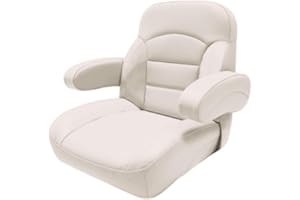 MIDMARINE Premium Quality Captain's Chair for Yachts & Caravans, Ivory Colour, Marine Boat