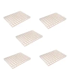 TM and W Trays 5pcs 88x5=440 Chicken Eggs Automatic Duck Quail Bird Poultry Incubator Tray (Multicolour)