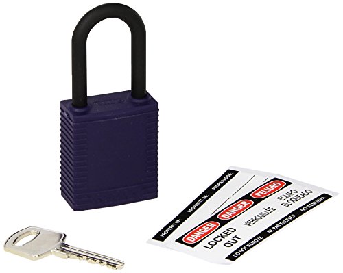 Preisvergleich Produktbild Brady 123349 Lockout Vorhängeschloss, gleichschließend, 1 / 10,2 cm violett