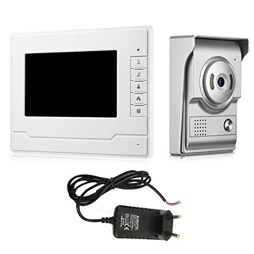 Preisvergleich Produktbild V70N-L Waterproof Home Security HD 7 inch Wireless Video Intercom Doorbell,Silver