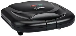 Prestige PSMFB 800 Watt Sandwich Toaster with Fixed Plates, Black