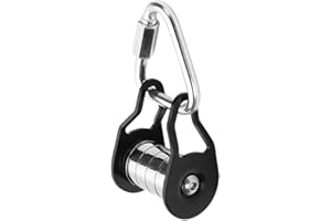 VOANZO Kit de tyrolienne coulissante pour Adolescent, poulie à glissière, Barre de Singe pouvant être fixée à n'importe Quelle Slackline, kit de tyrolienne Slackline pour Adolescent