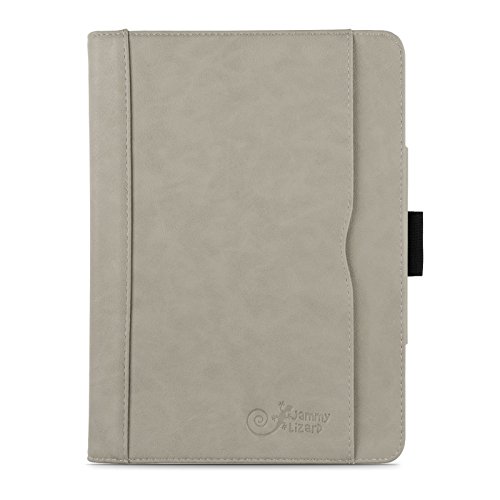 iPad 4 Hülle – JAMMYLIZARD Ledertasche Smart Cover mit Standfunktion (mit Retina) für iPad 4. 3 & 2, OLIVGRAU & HONIG, [MIT STIFT-HALTER] - 5