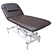 Produktbild eyepower elektrisch verstellbare Kosmetikliege stationäre 2-Zonen Behandlungsliege 185x72cm Therapieliege Massageliege 250 kg belastbar Braun