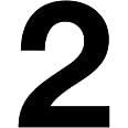 Adesivo Numero Civico Altezza 20 Cm, Nero, Resistente Alle Intemperie, Per Bidoni Spazzatura, Cassette Lettere, Auto