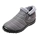 Produktbild Bellelove-Schuhe Damen Stiefeletten Winter Schnee Flache Stiefel Herren Mittel-Kalb Reißverschluss Wasserdicht Outdoor Wanderschuhe Warm Bootie Winterstiefel 35-47EU