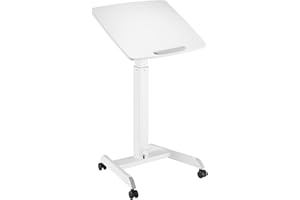 iMount ACGSL07 Gas-spring-assisted Height Adjustable Laptop Table/Lectern/Reception Desk with Tilt Top