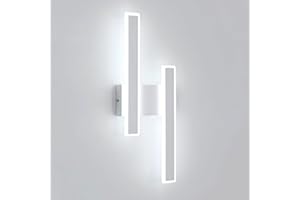 Comely Lampada da Parete LED, 32W 3600LM Applique da Parete Interno Moderno, Creativo Lampada a Muro Interni per Camera da Letto Soggiorno Corridoio Sala da Pranzo, Bianco