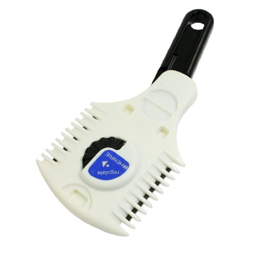 Sourcingmap Plastic Double Sided Hair Razor Thinning Comb, Black White