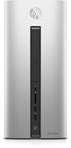 HP Pavilion 550-230ng Desktop-PC (AMD A10-8750 APU, 8GB RAM, 1TB HDD, AMD Radeon (TM) R9 370, DVD, Windows 10) silber