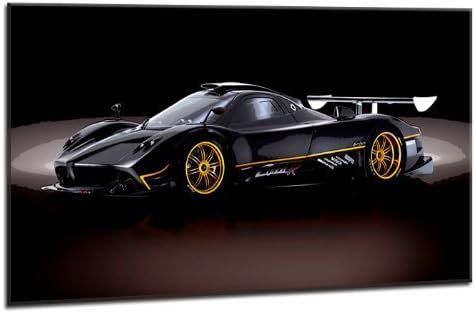 Supercars Pagani Zonda Boxed Canvas Art Print - Framed Ready to Hang (40in x 24in)