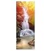 Produktbild Wqq Türaufkleber Wasserfall Türtapete Wasserdicht Abnehmbar Selbstklebend Wohnzimmer mädchen Schlafzimmer 3D Aufkleber der Tür Poster 77X200CM (30.3X78.7in),D