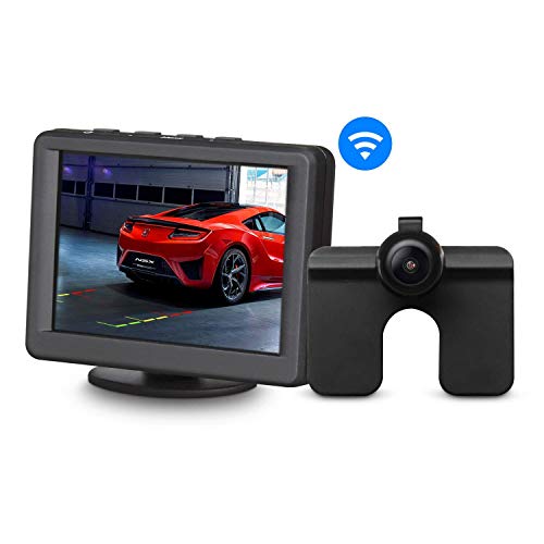 Autovox Auto-VOX - Kit de Monitor de cámara de visión Trasera para Coche, inalámbrico, Pantalla LCD de 3,5 Pulgadas, 2,4 G, inalámbrico, con cámara de Respaldo de ángulo Amplio de 165 Grados