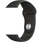 CONSTRAIN - Apple ile uyumlu Watch 38mm 40mm 41mm 1/2/3/4/5/6/se/se2/7/8/9 Spor Silikon Kordon 16-a&ccedil;ık Gri