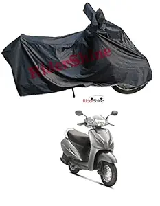 RiderShine 100% Waterproof Scooty Bike Body Cover for Honda Activa 3G Black