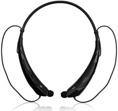 Wireless Headset LT Bluetooth Neckband Earphones 60-80 Hours standby time 15 Hours talk time Compatible with Smart Devices, Mobile Phones, Computers, etc - Black