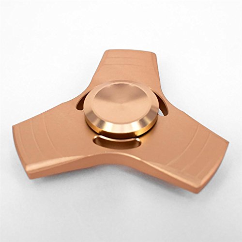 WINWINTOM Hand Spinner Fidget Copper Ball Desk Focus Toy EDC (Gold)
