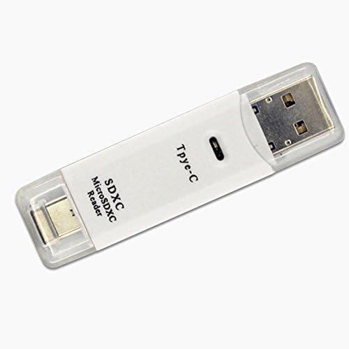 USB Type C Card Reader,Antifire Portable USB 3.0 Adapter 3 in 1 Card Reader Type C Micro-USB USB Combo to 2-Slot TF/SD Card Reader OTG Card Adapter for 12 Inch New Macbook Windows Tablet Android Phone