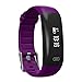 Produktbild Z18 Smart Armband Herz Rate Monitoring Sports Schrittzähler SOS Notfall Informationen Push Call Reminder Wasserdicht Smart Watch, violett