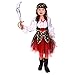 Produktbild JT-Amigo Kinder Mädchen Piraten Kostüm für Halloween, Fasching, Karneval Gr. 110/116