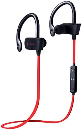 Bluetooth Headphones, H5 Wireless headset Bluetooth 4.1, High quality Wireless Music, IP54 Waterproof Sports Headphones with Mic and up to 5 Hrs Play Time for Running, Cycling, Gym, Noice Cancelling Earbuds, Fast Charging, for iPhone, Samsung, Xiaomi, Lg, Asus.