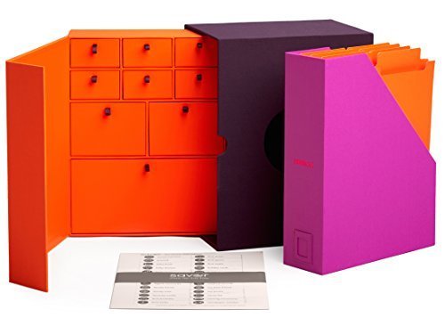 Savor, The Library, Baby Edition - Modern Acid-Free Keepsake Organizer with Labels - Perfect Baby Gift (Plum) by Savor