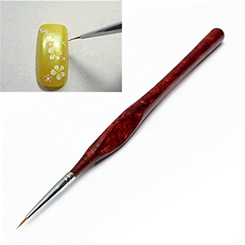 Teenxful Top Quality Good Handle Nail Art Pen Painting Fine Detail Brush Dull Red