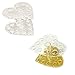Hrph New Professional Makeup Nail Art 12 Holes Acrylic Gel Nail Brush Pen Holder Heart Gold Rest Stand Display Brushes