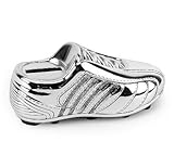 Silver Plated Football Money Box - New Baby, Christening Boys Present