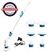 Produktbild 6 einstellbar Bürstenköpfe Elektrische Reinigungsbürste Turbo Scrub Universalbürste Spin Scrubber drahtlos mit Verlängerungsstange360° multifunctional Bürste Schrubben aufladbar für Ecken Badzimmer