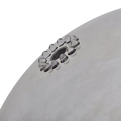 vidaXL Edelstahl Kugel Brunnen mit LED Springbrunnen Kugelbrunnen Garten Wasserspiel - 4