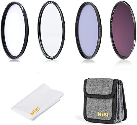 NiSi82mm Filter Set - Professional Kit (UV Protector + Polarizing Filter + Natural Night Filter + ND1000 + Filter Pouch + Cleaner)
