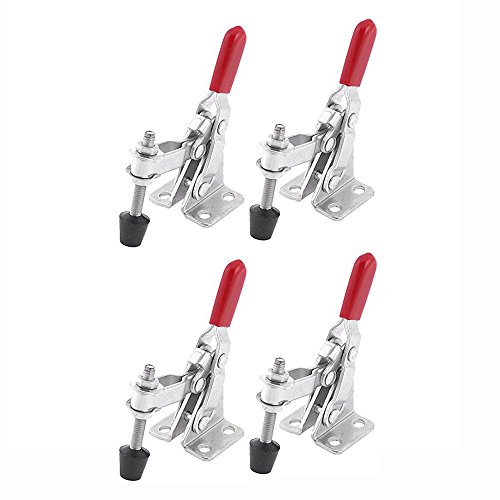 TUOYA 4PCS Horizontal Waagrechtspanner Schnellspanner Haltekraft Spannhebel Klemme 110lbs / 50kg Kapazität Knebelklemme