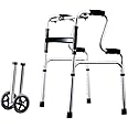 SAFENHAND Upright Posture Rolling Walker, Height Adjustable, Portable Rollator Walker with Wheels, Mobility Aid Walking Frame for Elderly