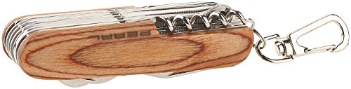 PEARL 16in1-Multifunktions-Taschenmesser aus Edelstahl mit Echt-Holz-Griff - 5