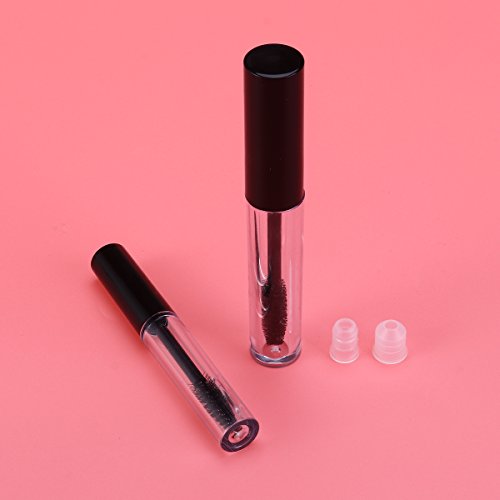 Frcolor 2pcs leer Wimpern Tube Mascara Tube DIY-Container Mascara Pinsel Wimpern Zauberstab Flasche - 4