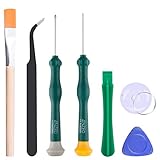 【Alta calidad】 Todos los elementos del kit están hechos de acero de alta calidad, que son muy resistentes. Los bits grandes y prácticos hacen que su trabajo sea más eficiente. Las herramientas de reparación de apertura de palanca no abrasivas y duraderas de ingeniería hacen que su trabajo sea más ordenado. La pala triangular delgada y firme puede ayudarlo a resolver un problema en el procesamiento del desensamblaje.